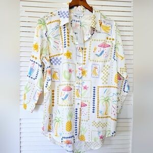 Calypso St. Barth Button Down Coverup